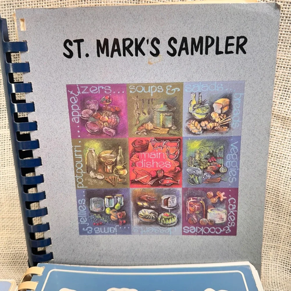 Vintage Minnesota Cookbook Lot of 4 Winning Recipes St Marks Sampler 1980s 1990s